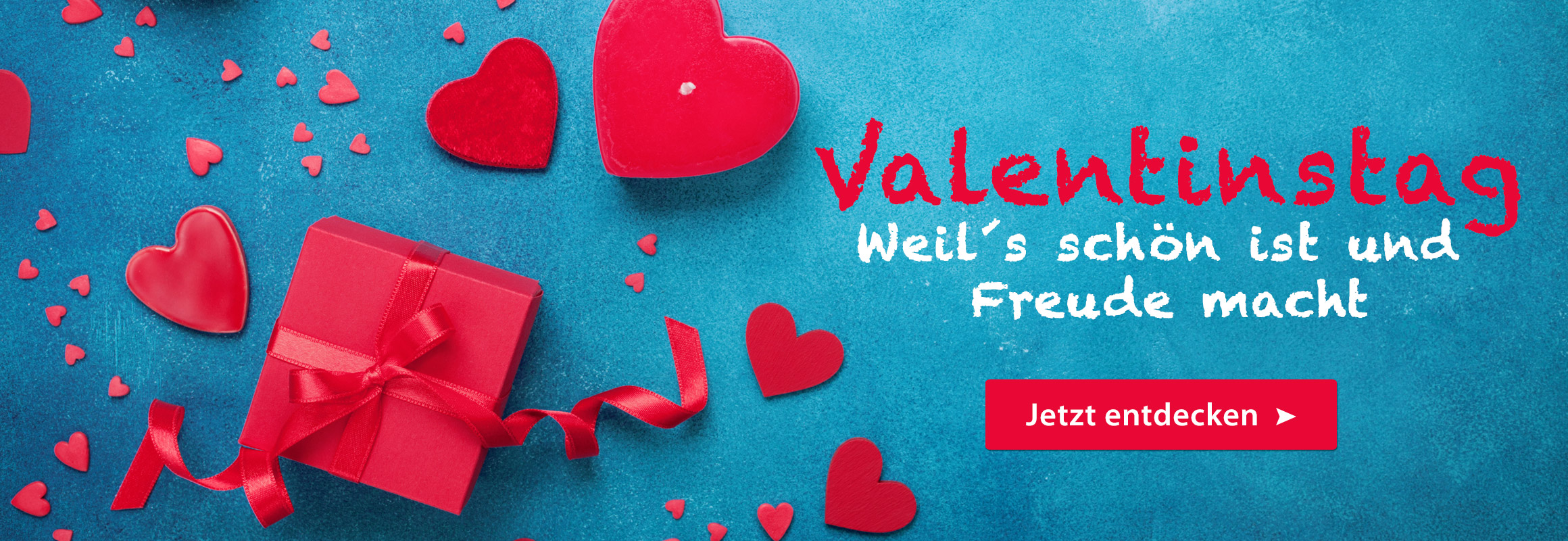 Banner für Valentinszeit