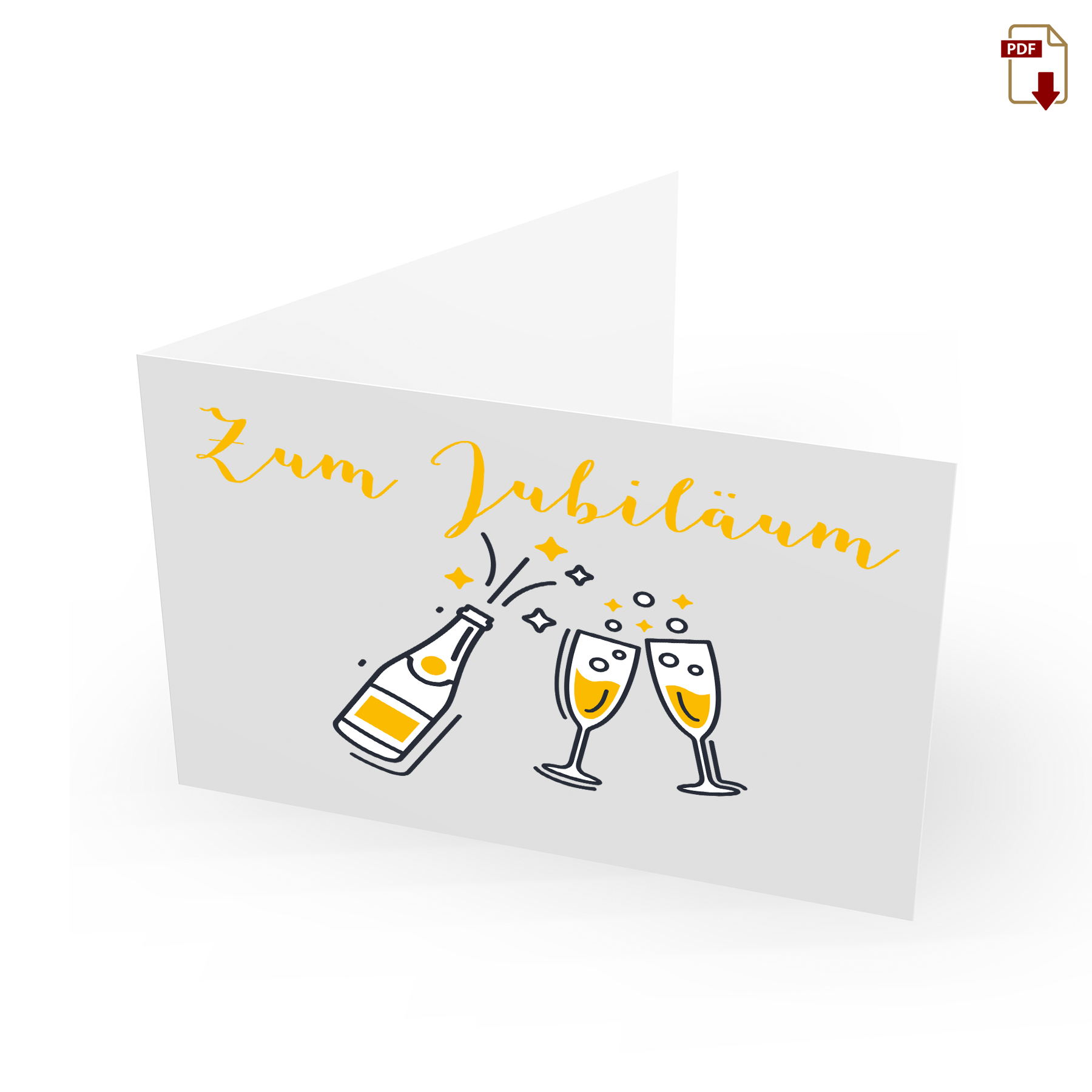 Geschenkgutschein Jubiläum zum Drucken
