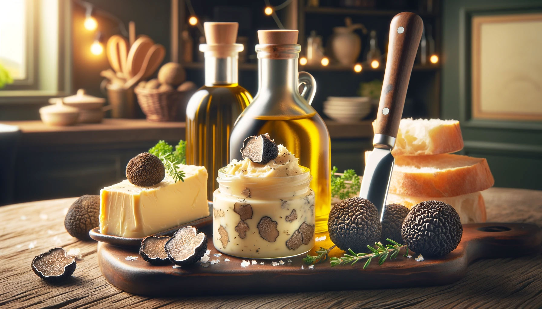 Trüffel Butter mit Trüffel-Öl der Firma Patrizia Trüffel Butter mit Trüffel-Öl der Firma Patrizia