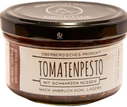 Königskind Tomatenpesto mit schwarzen Nüssen